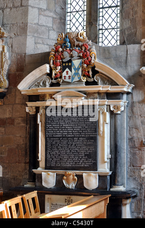 Humfrey Pakington memorial St. Cassian`s Church, Chaddesley Corbett, Worcestershire, England, UK Stock Photo